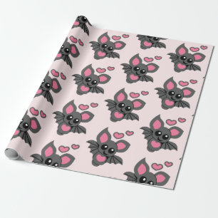 Rosa Baby Fladdermus Presentpapper
