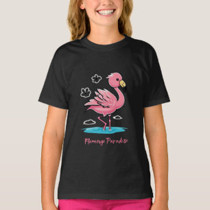 Rosa Baby Flamingo i Vatten T Shirt