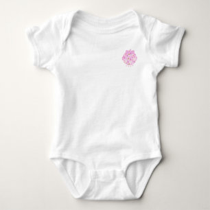 Rosa Baby Head Mönster Flicka T Shirt