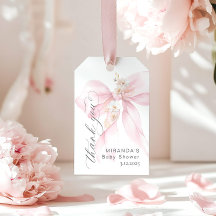 Rosa baby i blom sterika tack