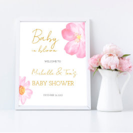 Rosa Baby i Bloom WELCOME Poster