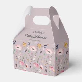 Rosa Baby i Bloom WildblomBaby Shower Presentaskar