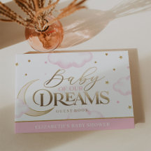 Rosa Baby i vår Dreams Baby Shower Guest Bok
