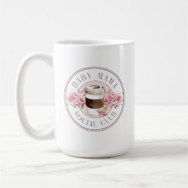 Rosa Baby Mamma Social Klubb Kaffemugg