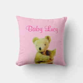 Rosa Baby Nalle Dekorativ kudde