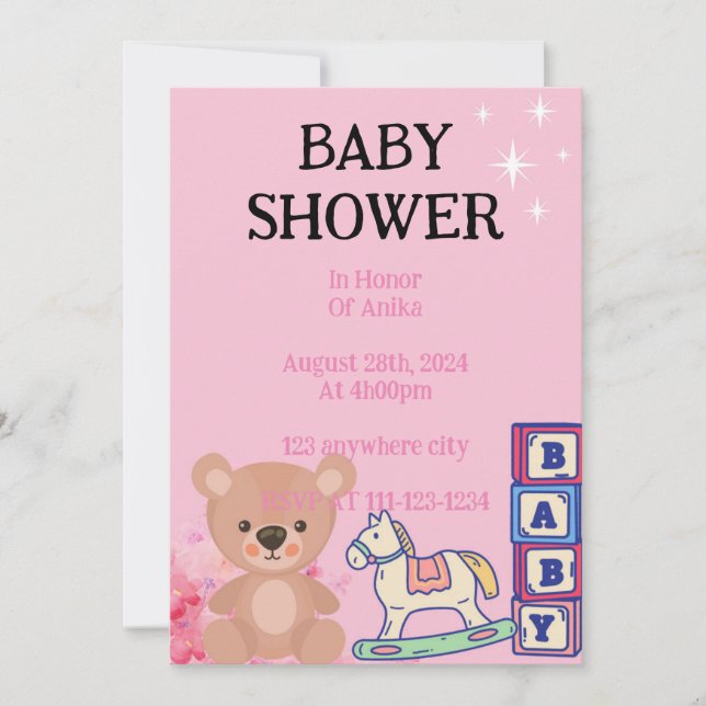 ROSA BABY SHOWER-ANBUDSINFORDRAN INBJUDNINGAR (Framsida)