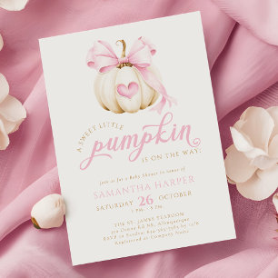 Rosa Baby Shower är på väg. Inbjudningar