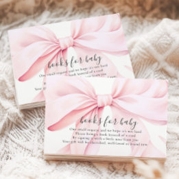 Rosa baby shower-böcker för spädbarn med bifogad k tilläggskort