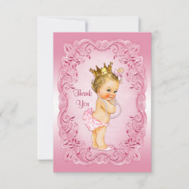 Rosa baby shower för vintagePrincess tack