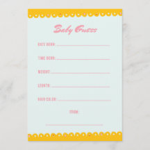 Rosa Baby Shower-gissning