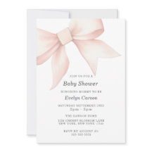 Rosa baby shower-sköld elegant söt