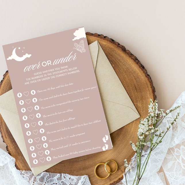 rosa Baby Shower-spel över eller under? (Skapare uppladdad)