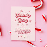 Rosa Baby Shower Tack Kort<br><div class="desc">Jag vill uttrycka min tacksamhet med vår perfekt "Rosa jul Baby Shower Tack You Card" för dem som firar en decemberbabydusch. Kortet kompletterar den populära babyduschteman i december, inklusive det vackra babyduschtemat i Santa Baby. Den ömtåliga rosan passar utmärkt in i rosan för babyduschen i Santa Baby och skapar det...</div>