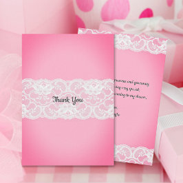 Rosa Baby Shower Tack Kort