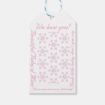 Rosa Baby Shower Vacker Flicka FlowerPattern