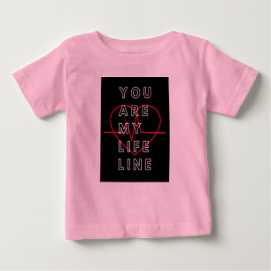Rosa baby t-skjorta t shirt
