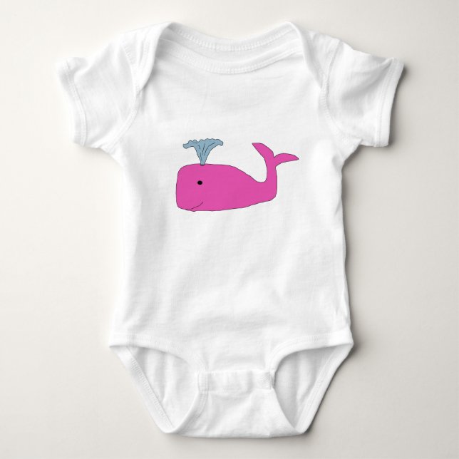Rosa Baby valkläder T-shirt (Framsida)