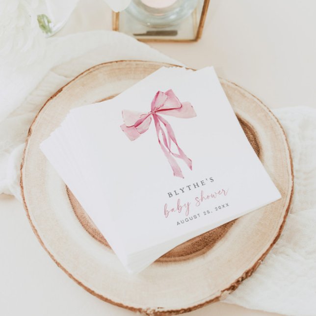 Rosa babybåge presentpapper servetter tjej Coquett (Skapare uppladdad)