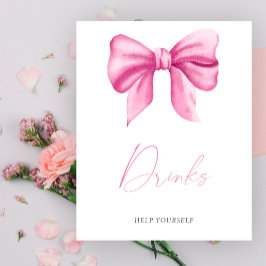 Rosa babydusch - Drinks Poster