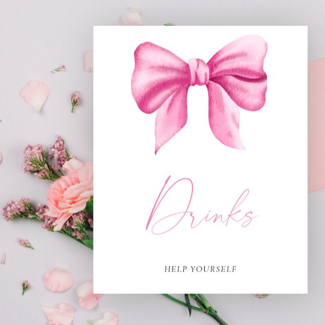 Rosa babydusch - Drinks Poster (Skapare uppladdad)