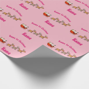 Rosa Babys Personlig 1:a julklapp Presentpapper