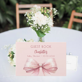  rosa, babyskor gästböcker