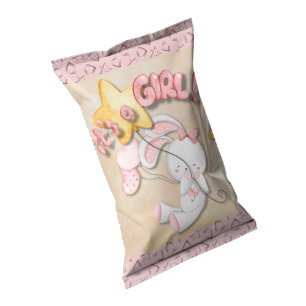 Rosa Babyskor med Party-Chip-paketering, favoriter Anteckningsblock
