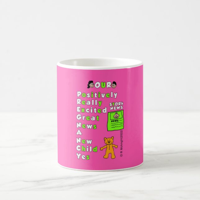 Rosa Background Gravid Acronym Girl Mugg (Center)