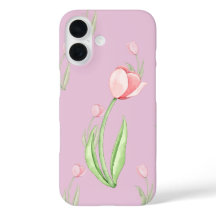 Rosa Background med Tulips Phone Case