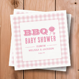 Rosa Backyard BBQ Baby Shower Pappersservett