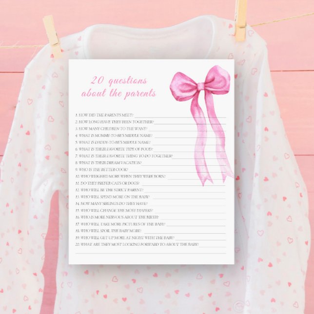 Rosa båge - 20 frågor om föräldrarna (Skapare uppladdad)