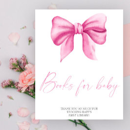 Rosa båge - böcker för baby-poster poster