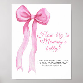 Rosa båge - hur stor är mammans mage spel  poster
