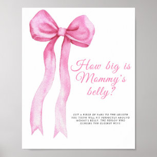 Rosa båge - hur stor är mammans mage spel poster