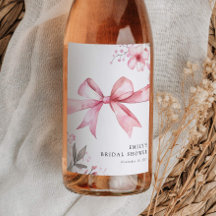 Rosa båge knyter knuten bröllopsfest