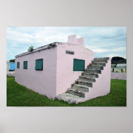 Rosa Bahamas Jail, Grönt Turtle Cay Poster