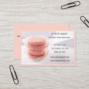 Rosa Bakery Baker Pastry Chef Rosa Macarons Visitkort