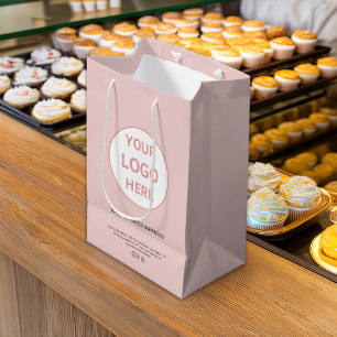 Rosa Bakery Business i Modern Anpassningsbar Logot