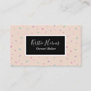 Rosa Bakery Pastry Chef Modern Visitkort