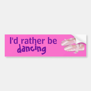 Rosa balett skor tofflor som ID dansar ganska Bildekal