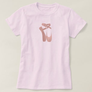 Rosa balett slippers ballerina roséguld sovrum t-shirt