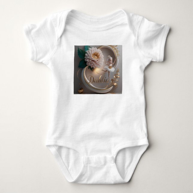 Rosa balettkonst – Personlig  T Shirt (Framsida)