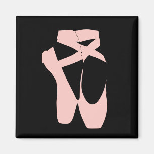 Rosa balettskor magnet