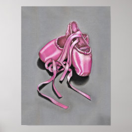 Rosa balettskor poster