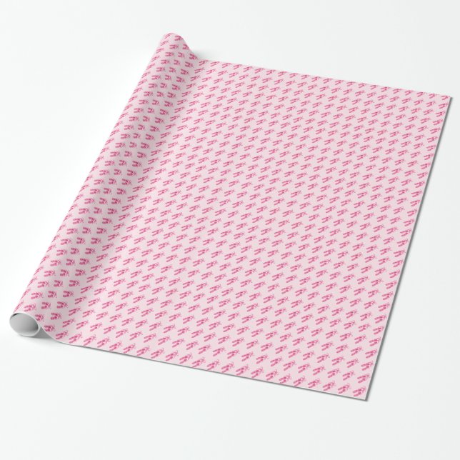 Rosa balettskor presentpapper (Utrullad)