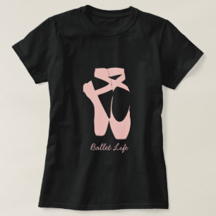 Rosa balettstolar t shirt