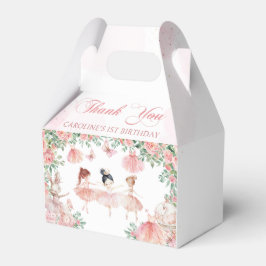 Rosa Ballerina Ballet Birthday Favbox Presentaskar
