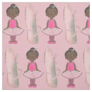 Rosa Ballerina Ballet Slipper Tutu Dance Skäl Tyg
