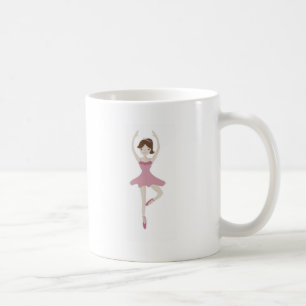 Rosa Ballerina Girl Kaffemugg