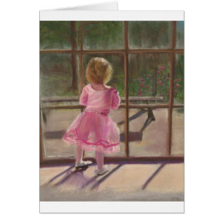 rosa ballerina hälsningskort